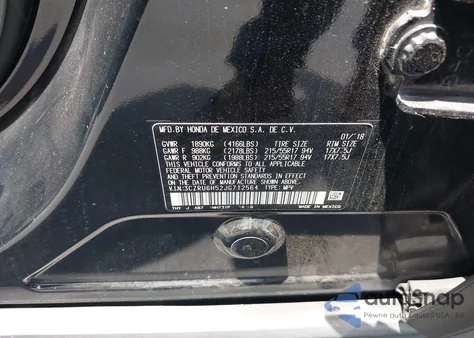 2018 Honda Hr-V Ex z USA, uszkodzony, nr VIN 3CZRU6H52JG712564